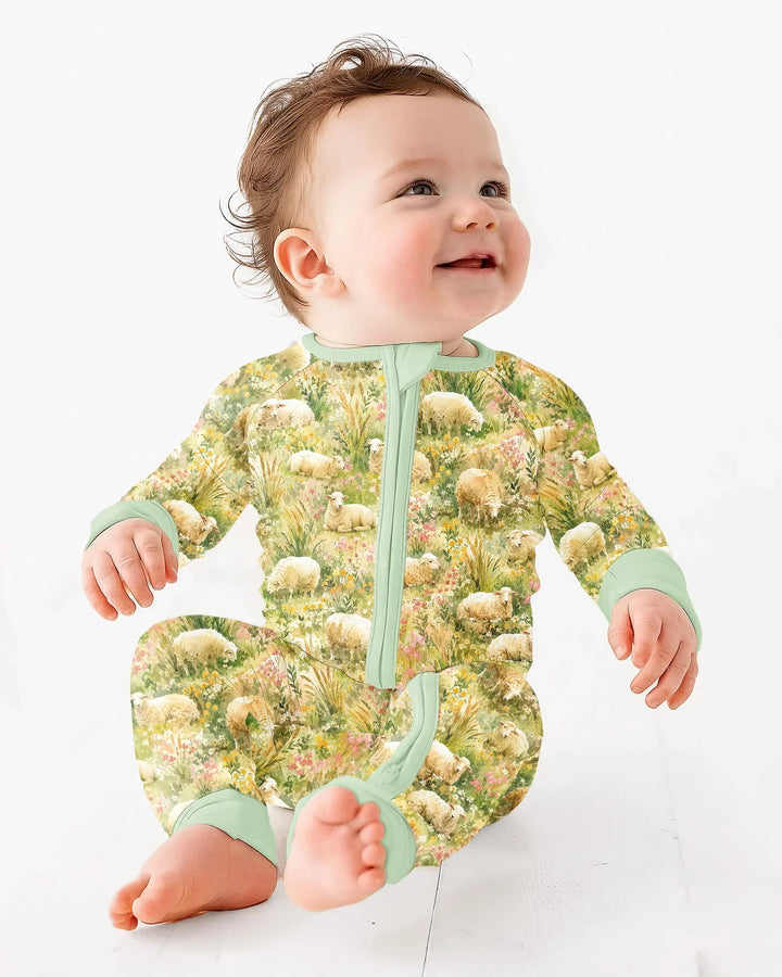 Gerippte Babykleidung mit individuellem Foto - Weich &amp; Skizzenhaft
