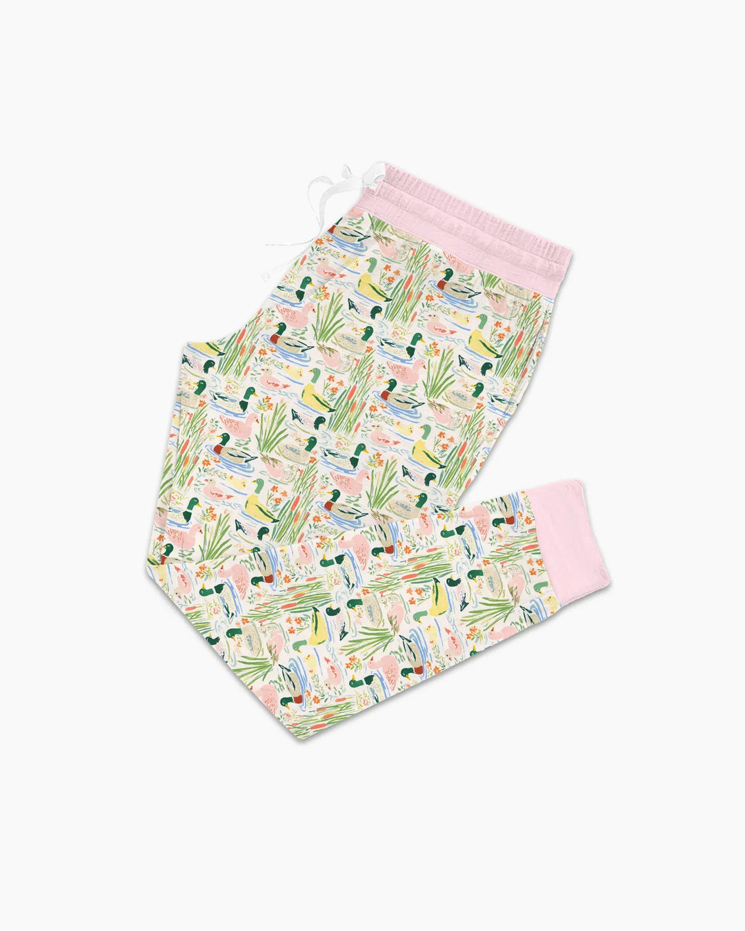 Ausgefallenes Stockenten-Pyjama-Set aus Bambus für Damen