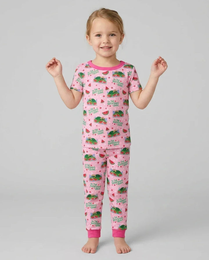 Zweiteiliges, kurzärmliges Pyjama-Set mit Marienkäfern