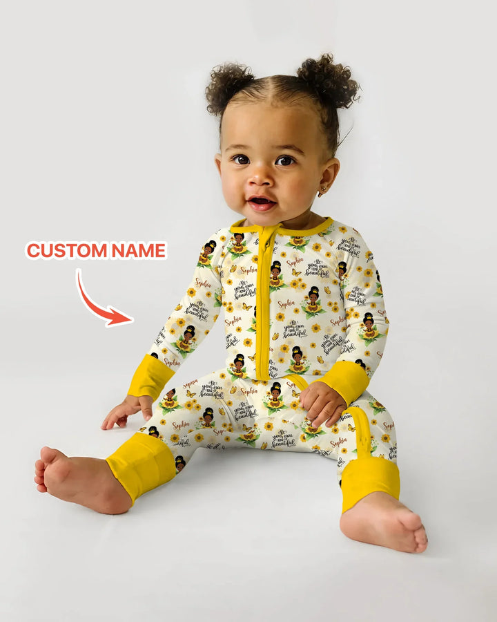 Gerippte Babykleidung mit individuellem Foto - Weich &amp; Skizzenhaft