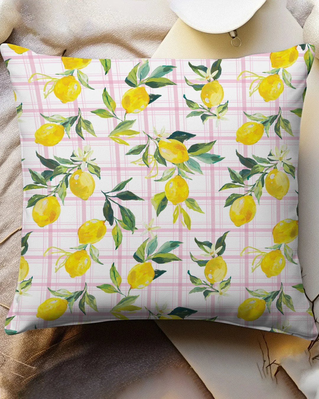 Mediterranean Lemons Family Matching Bamboo Pillow Case