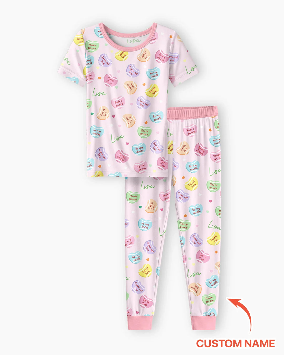 Zweiteiliges, kurzärmliges Pyjama-Set mit Marienkäfern