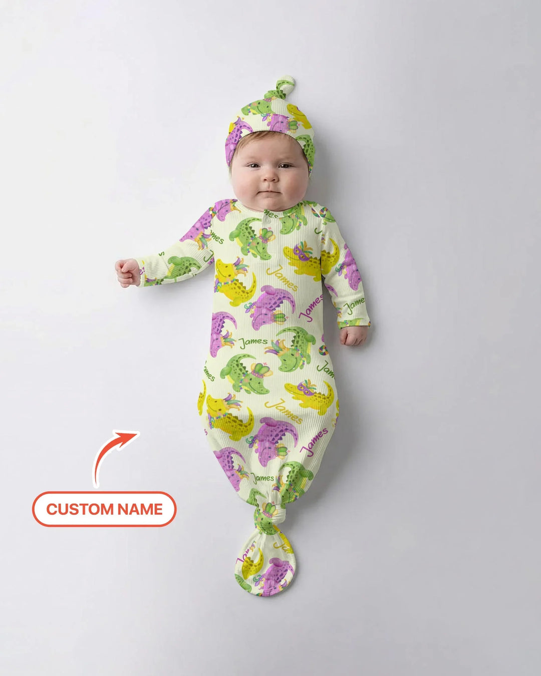 Kleid mit einfarbigem Knoten