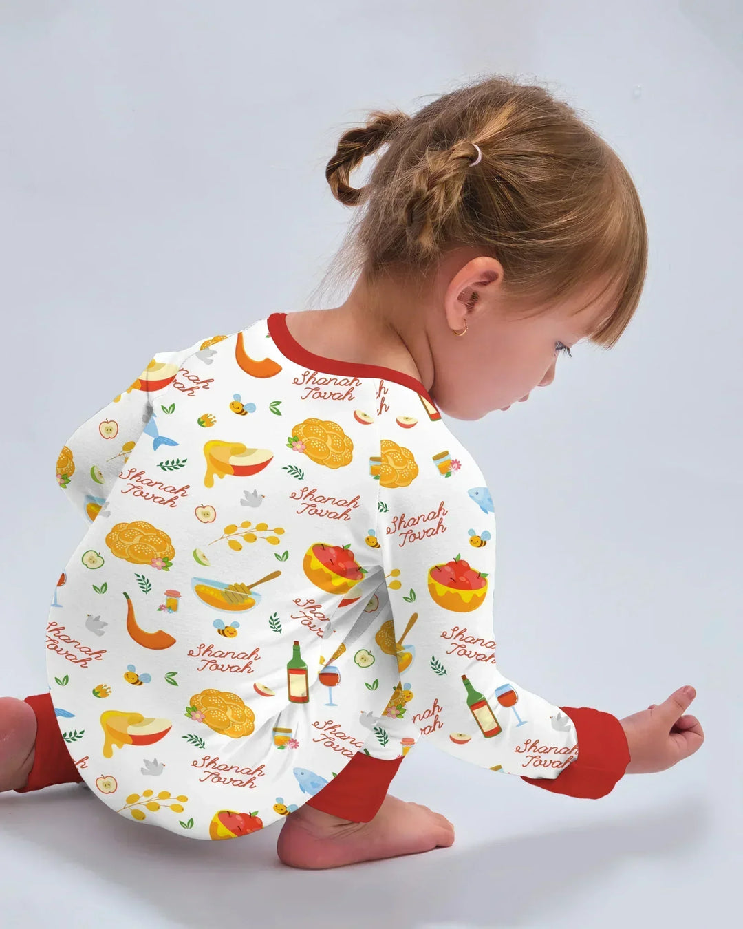 Gerippte Babykleidung mit individuellem Foto - Weich &amp; Skizzenhaft