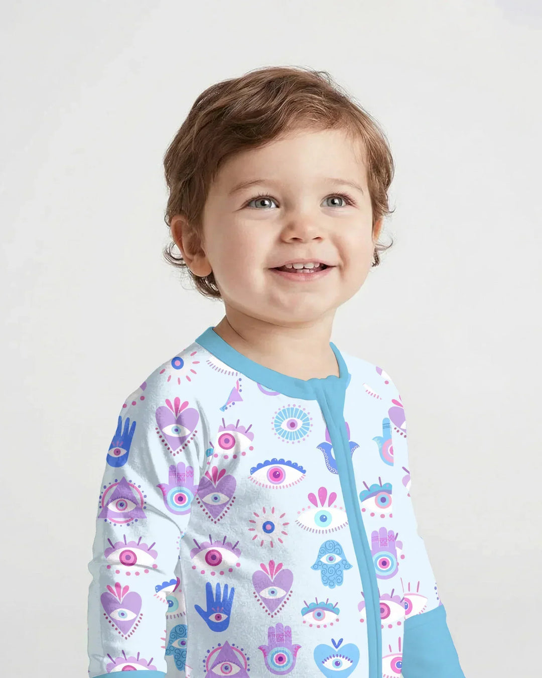 Hamsa Heart Guardians Family Matching Bamboo Convertible Zippy