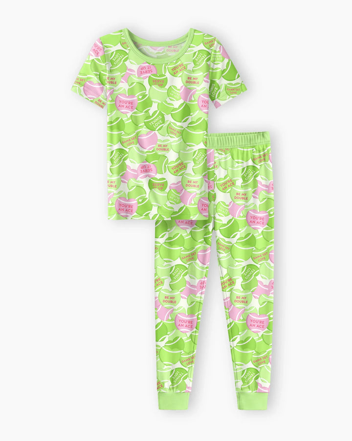 Zweiteiliges, kurzärmliges Pyjama-Set mit Marienkäfern