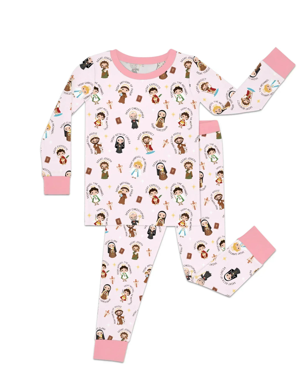 Saints in the Clouds Bamboo Two Piece Long Sleeve Pajama Set