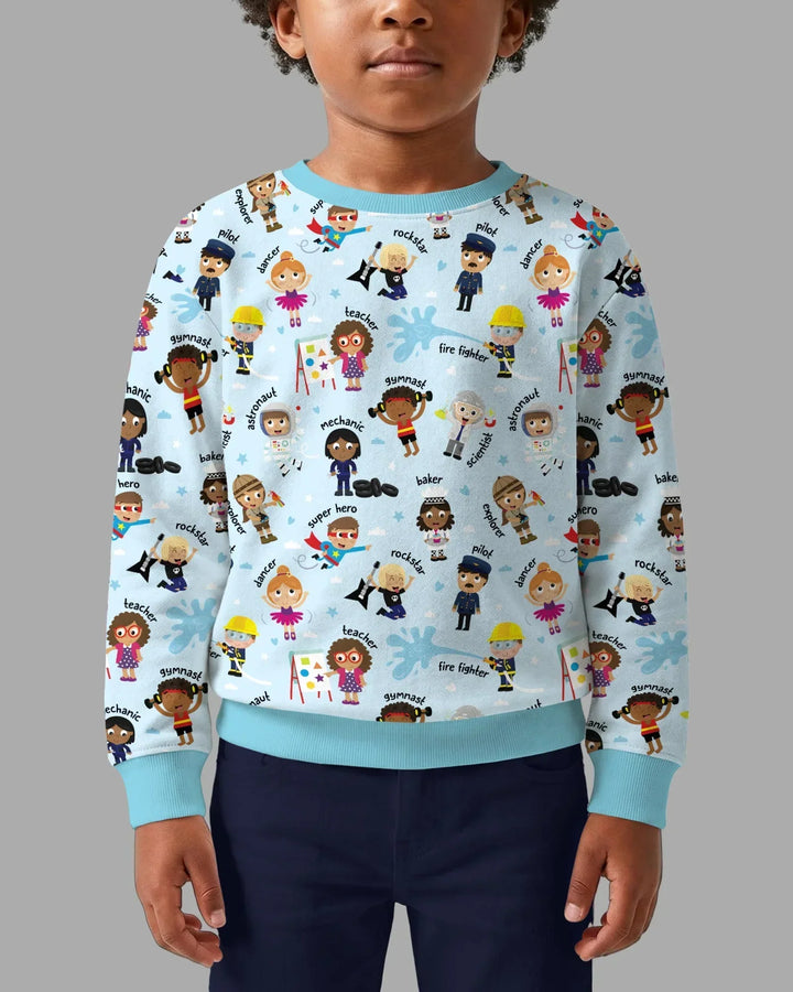 Sweatshirt mit Rundhalsausschnitt aus Bambusfaser