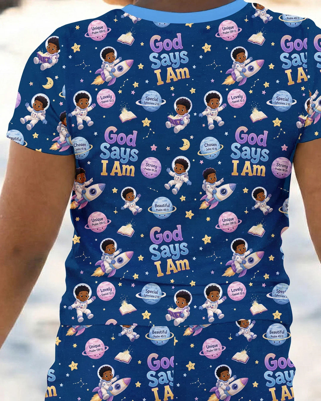 Zweiteiliges, kurzärmliges Pyjama-Set mit Marienkäfern