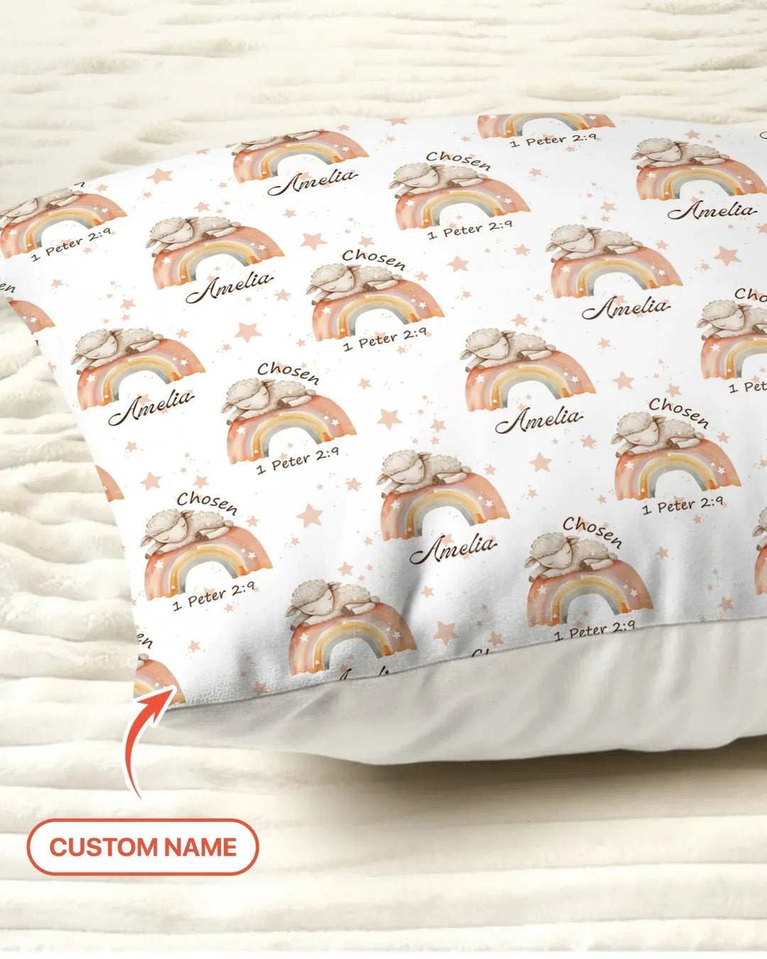 Chosen As His Own Custom Name Bamboo Pillow Case