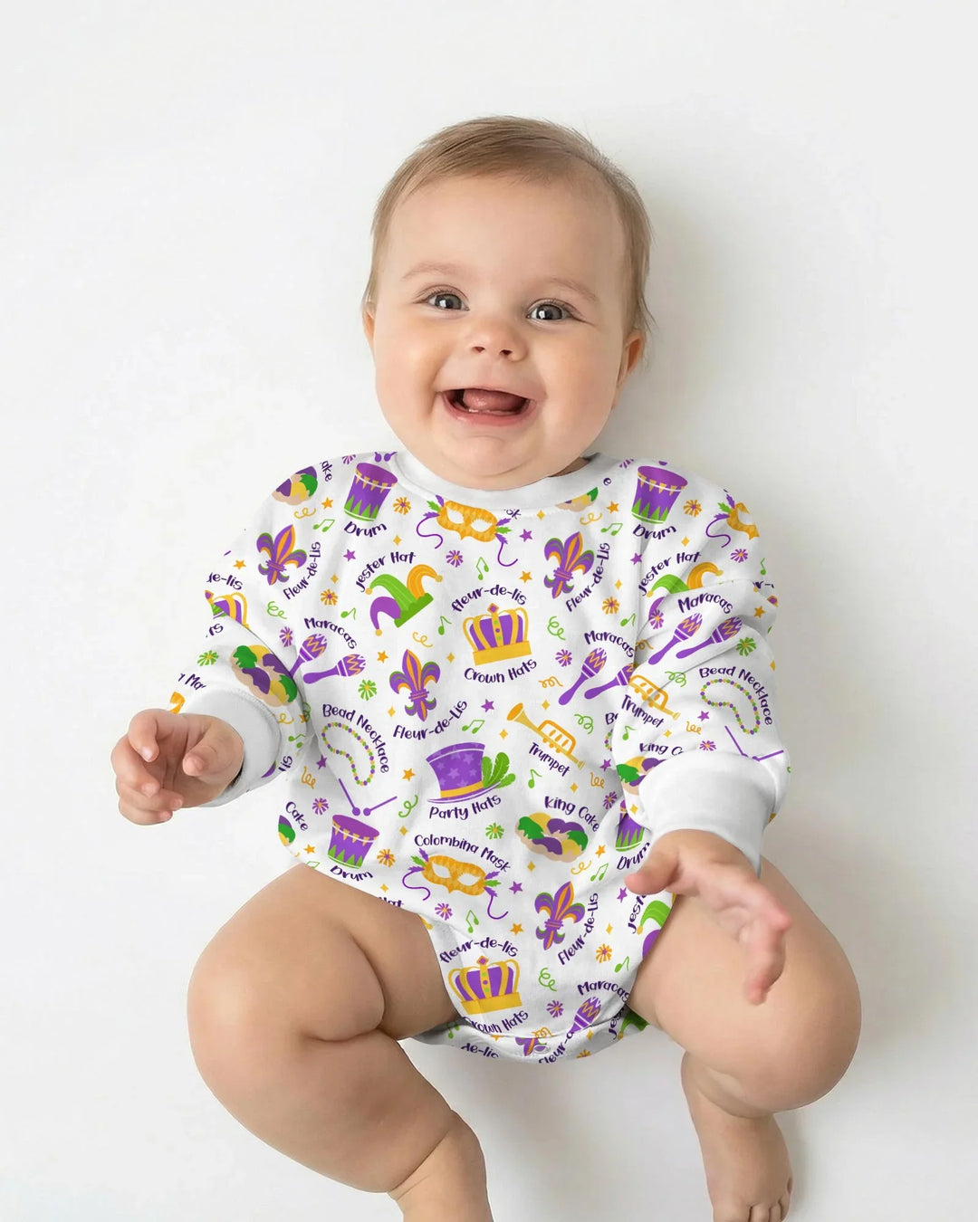 Gerippte Babykleidung mit individuellem Foto - Weich &amp; Skizzenhaft