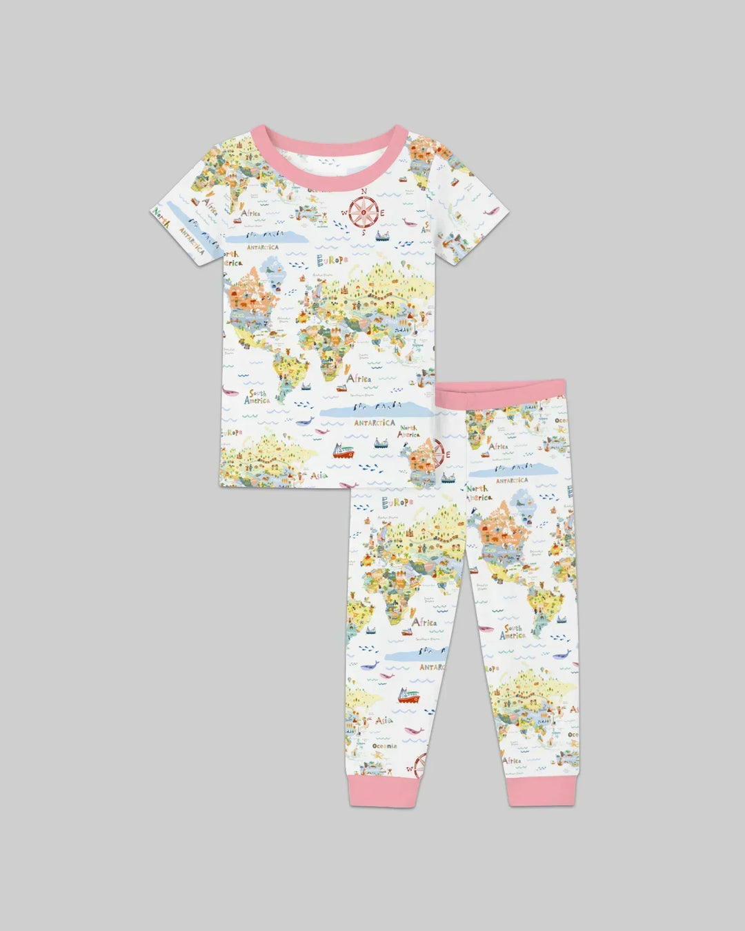 Zweiteiliges, kurzärmliges Pyjama-Set mit Marienkäfern