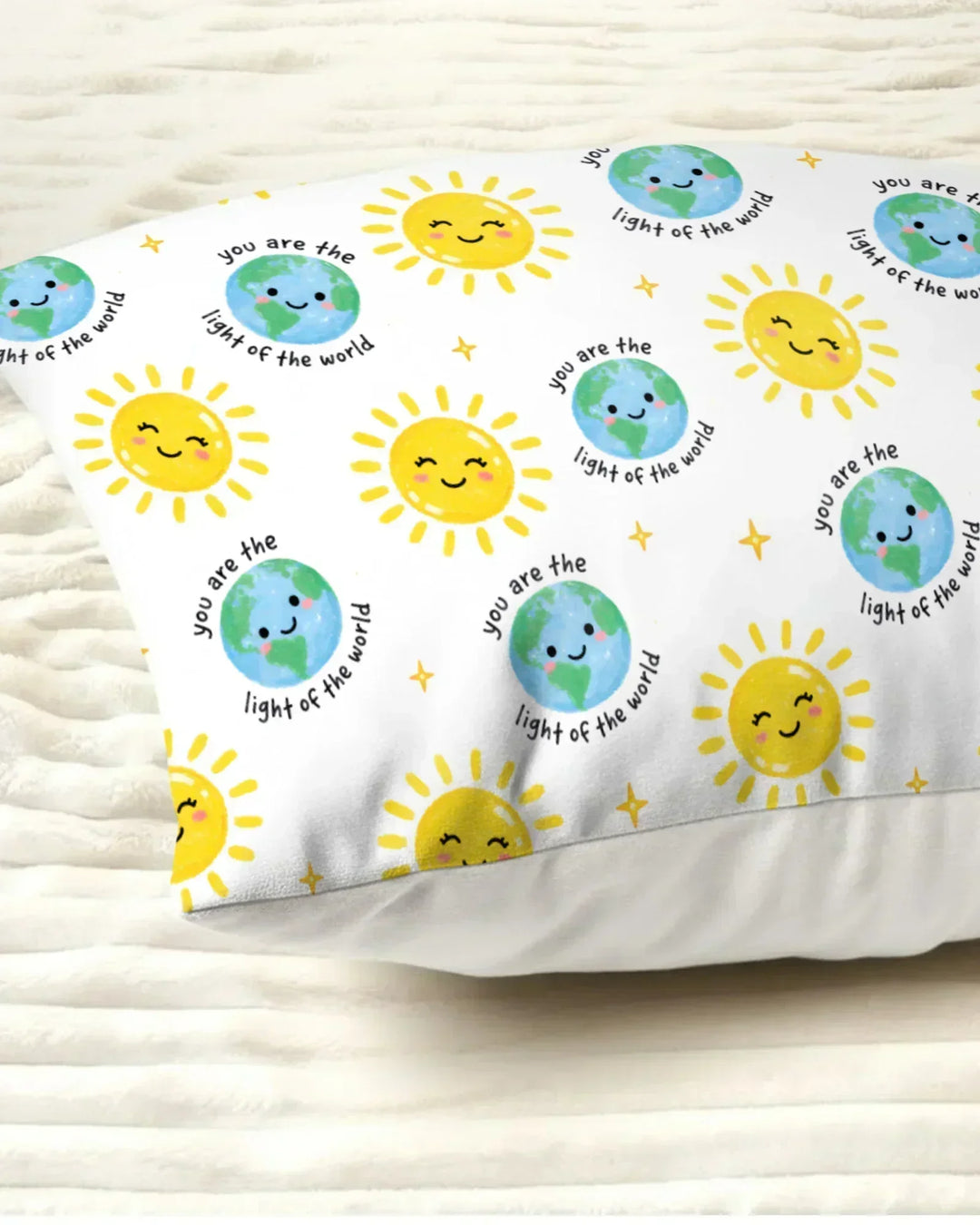 Matthew 5:14 Light of the World Bamboo Pillow Case