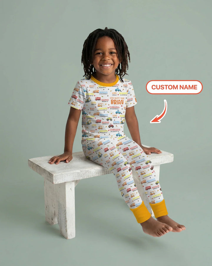 Zweiteiliges, kurzärmliges Pyjama-Set mit Marienkäfern