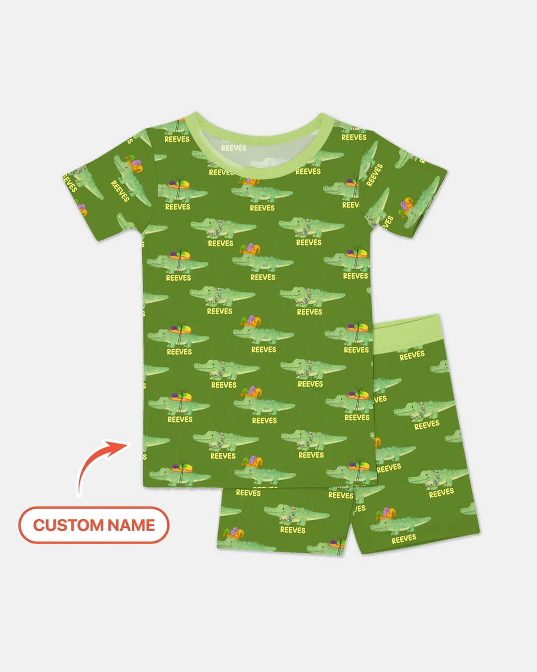 Zweiteiliges Pyjama-Set mit kurzen Ärmeln und Shorts im Sommer-Design
