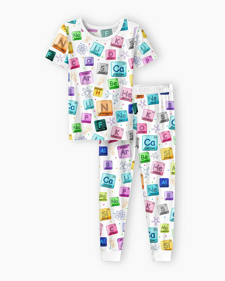 Zweiteiliges, kurzärmliges Pyjama-Set mit Marienkäfern