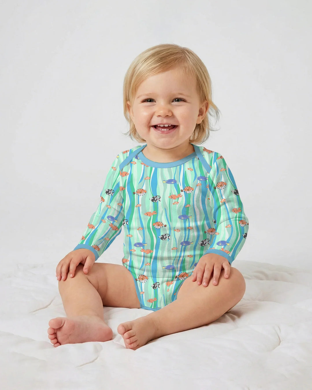 Custom Name Summer Beach Bamboo Bodysuit