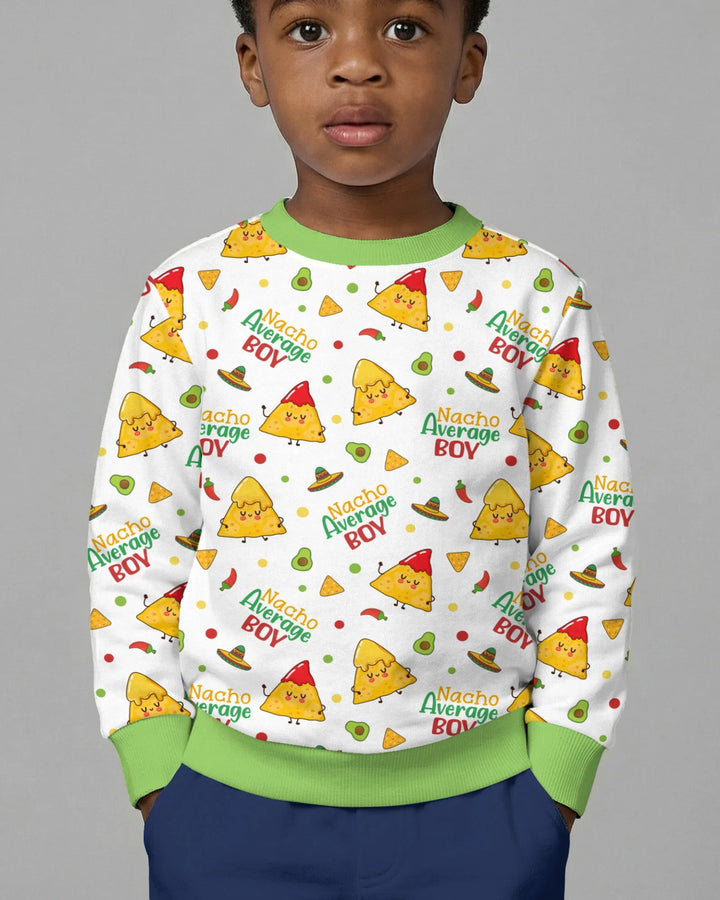 Lil Nacho Average Kid Bambus-Rundhals-Sweatshirt
