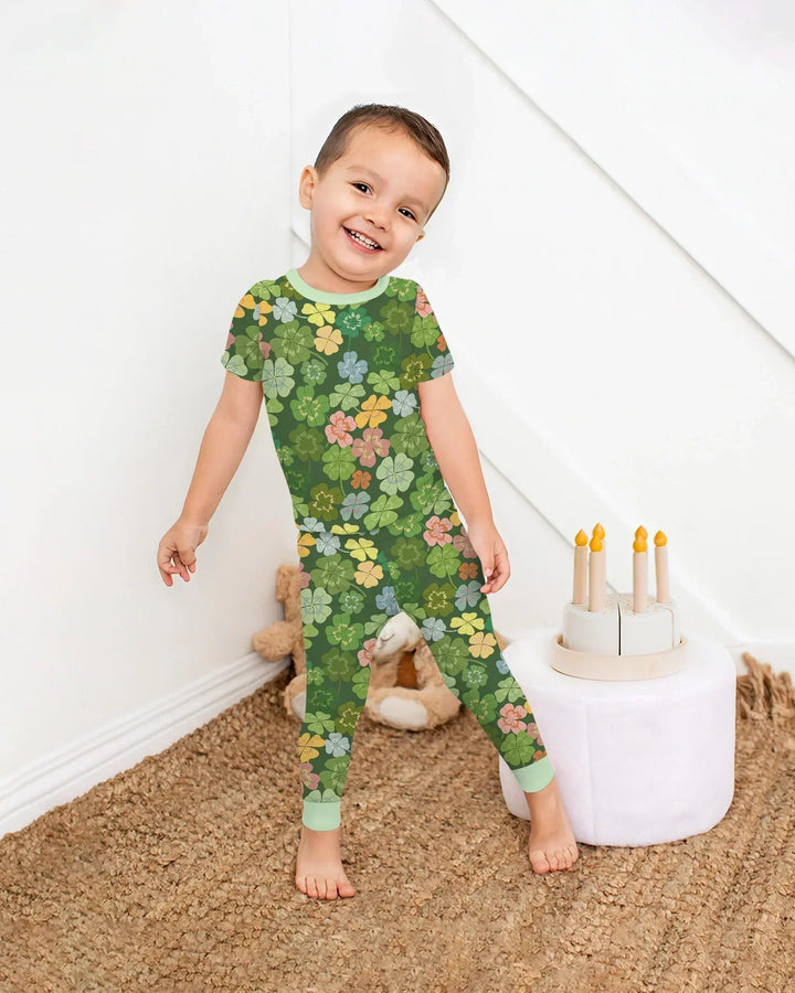 Zweiteiliges, kurzärmliges Pyjama-Set mit Marienkäfern
