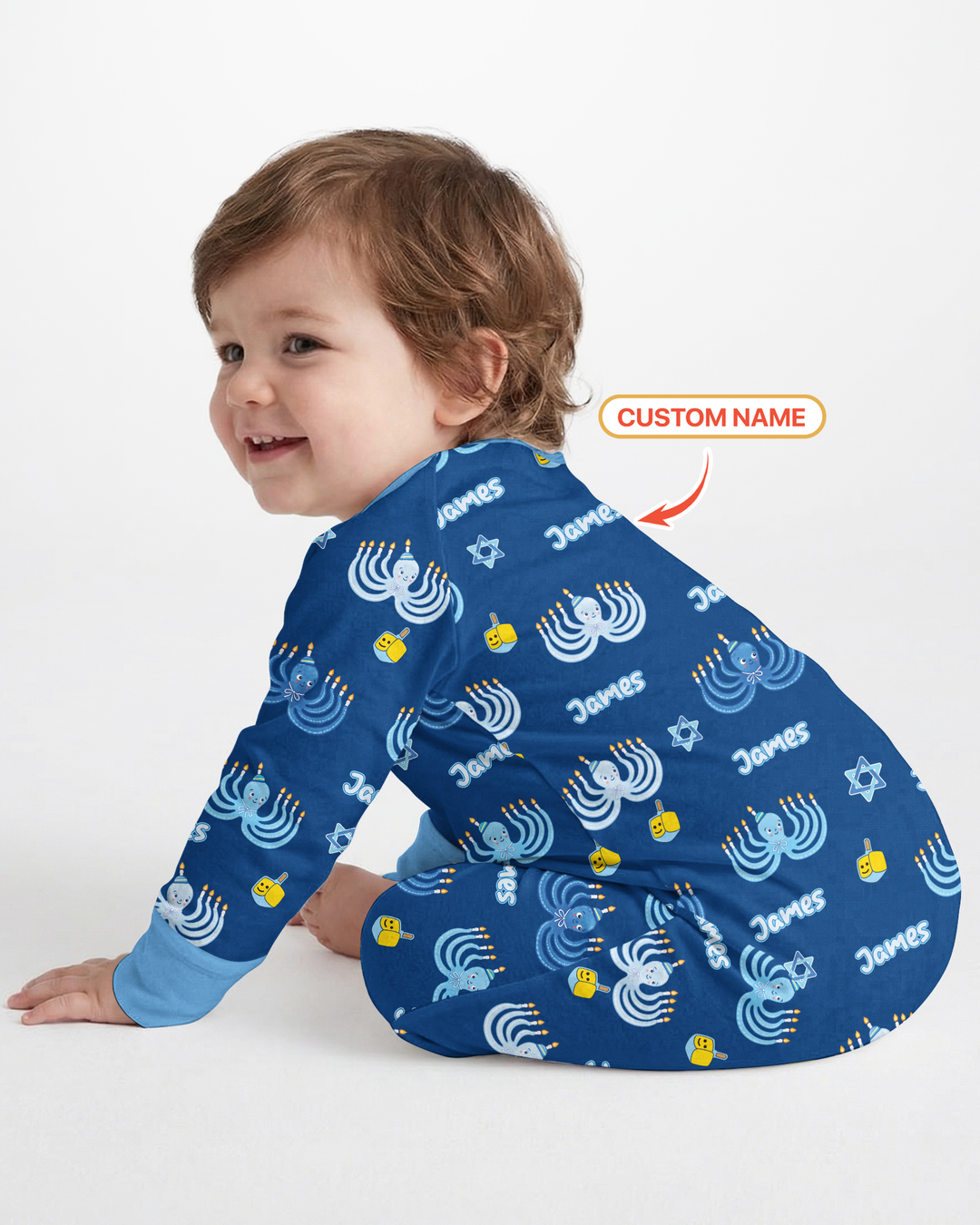 Hanukkah Jewish Octopus Bamboo Convertible Zippy