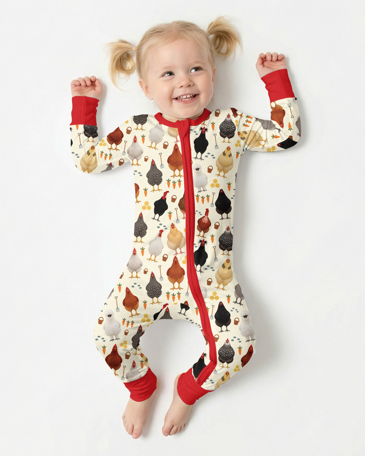 Little Chicken Farmer Bamboo Convertible Zippy