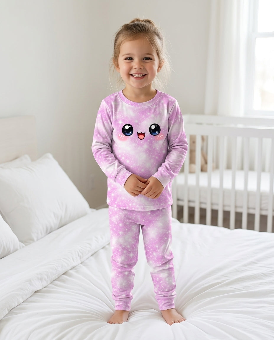 Cute Dumplings Emoji Gift For Squishy Hunter Bamboo Two Piece Long Sleeve Pajama Set