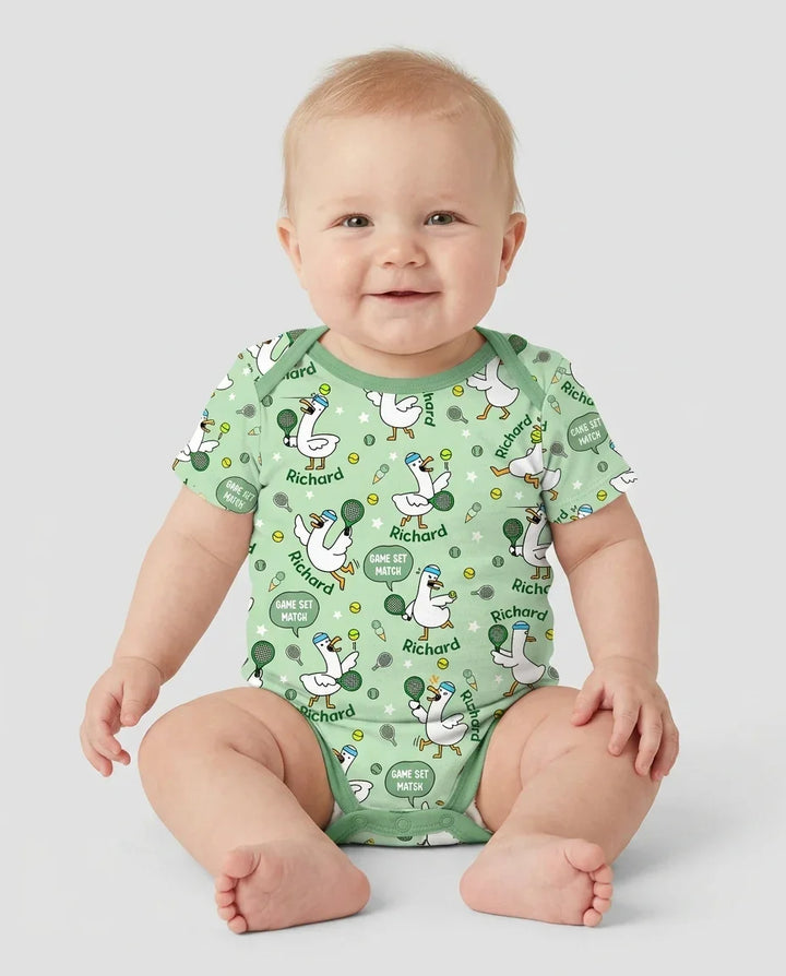 Gerippte Babykleidung mit individuellem Foto - Weich &amp; Skizzenhaft