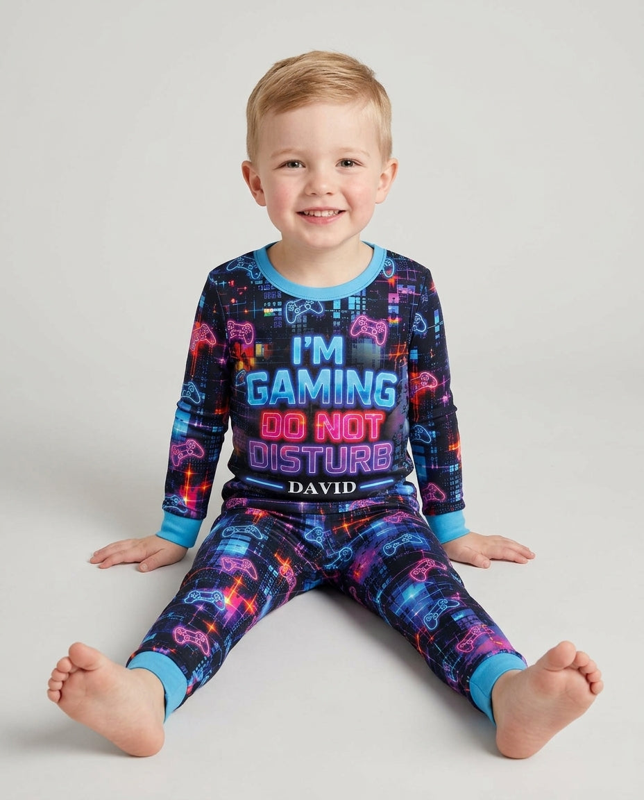 Game Mode On Bamboo Two Piece Long Sleeve Pajama Set