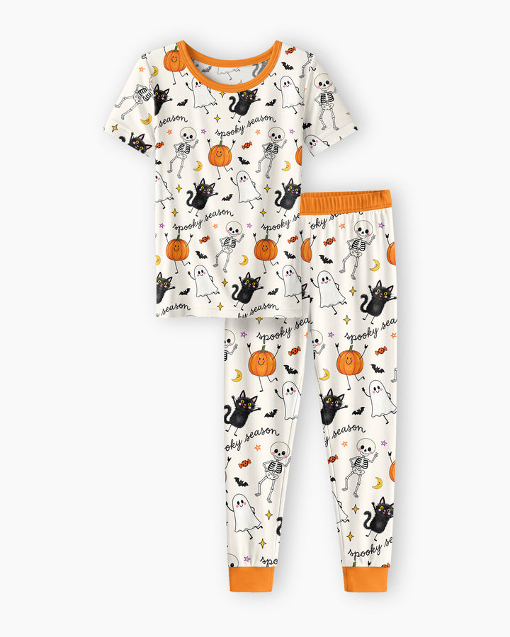 Zweiteiliges, kurzärmliges Pyjama-Set mit Marienkäfern