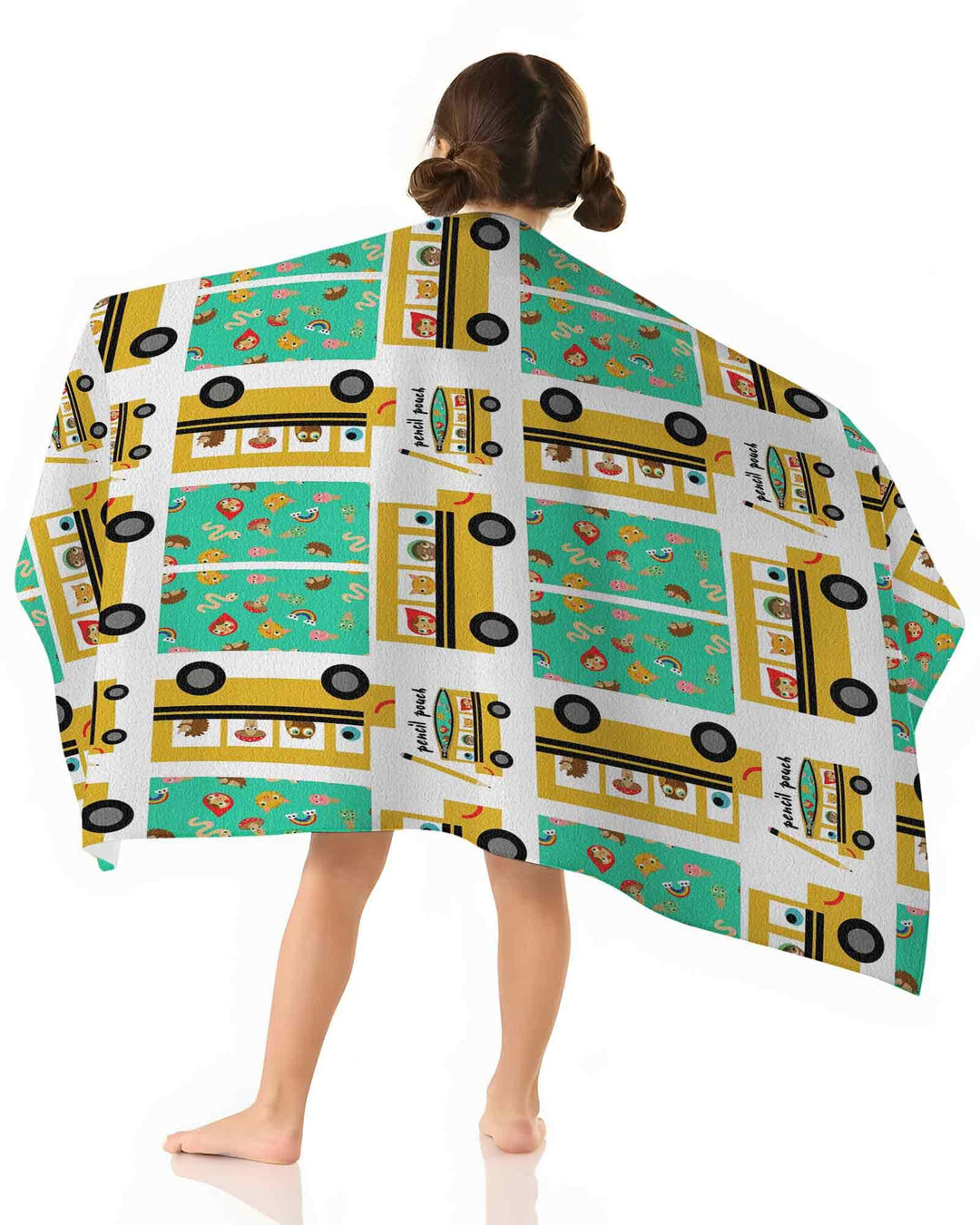 School Bus Adventures Bamboo Beach Towel