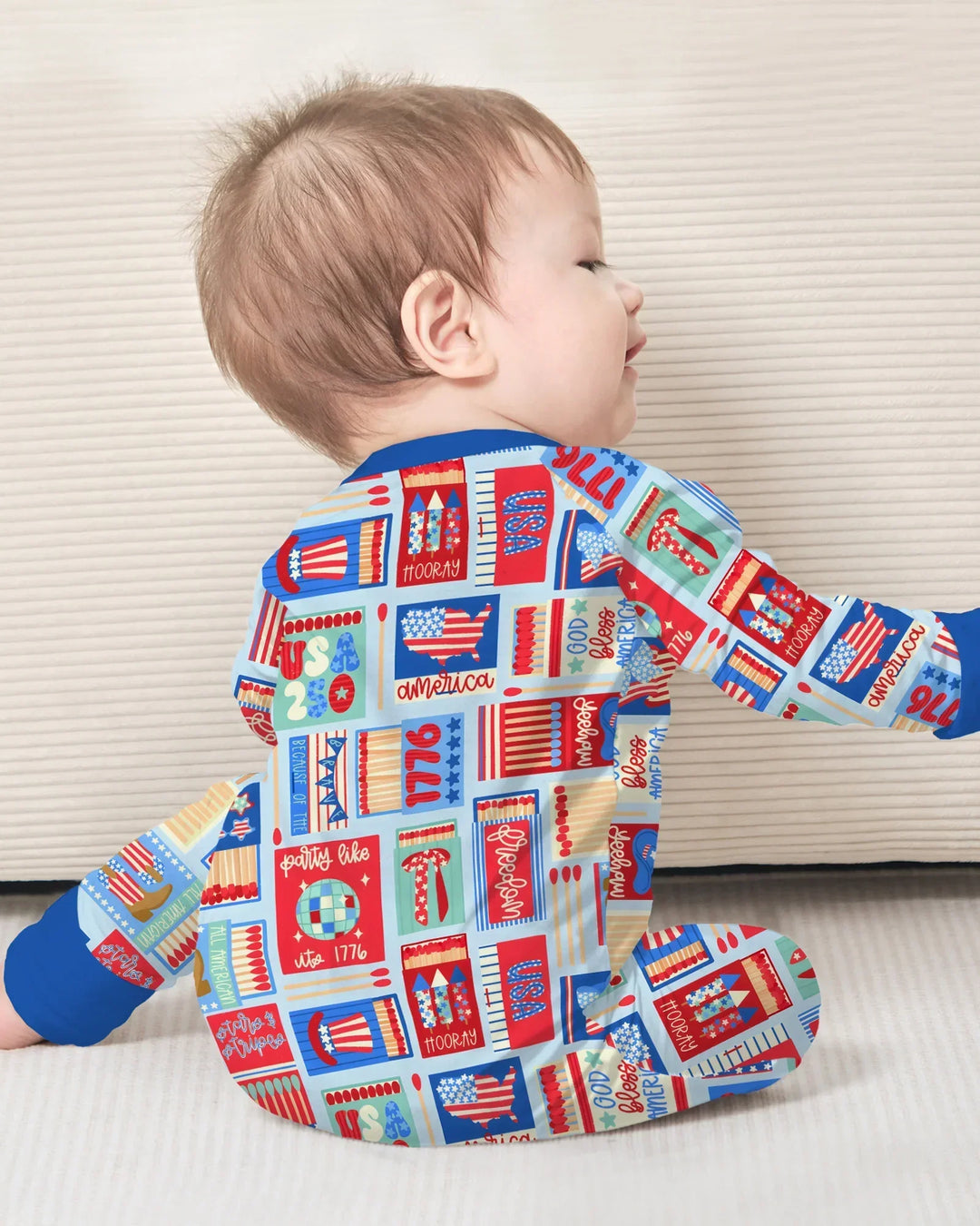 Patriotic Matchbox Family Matching Bamboo Convertible Zippy