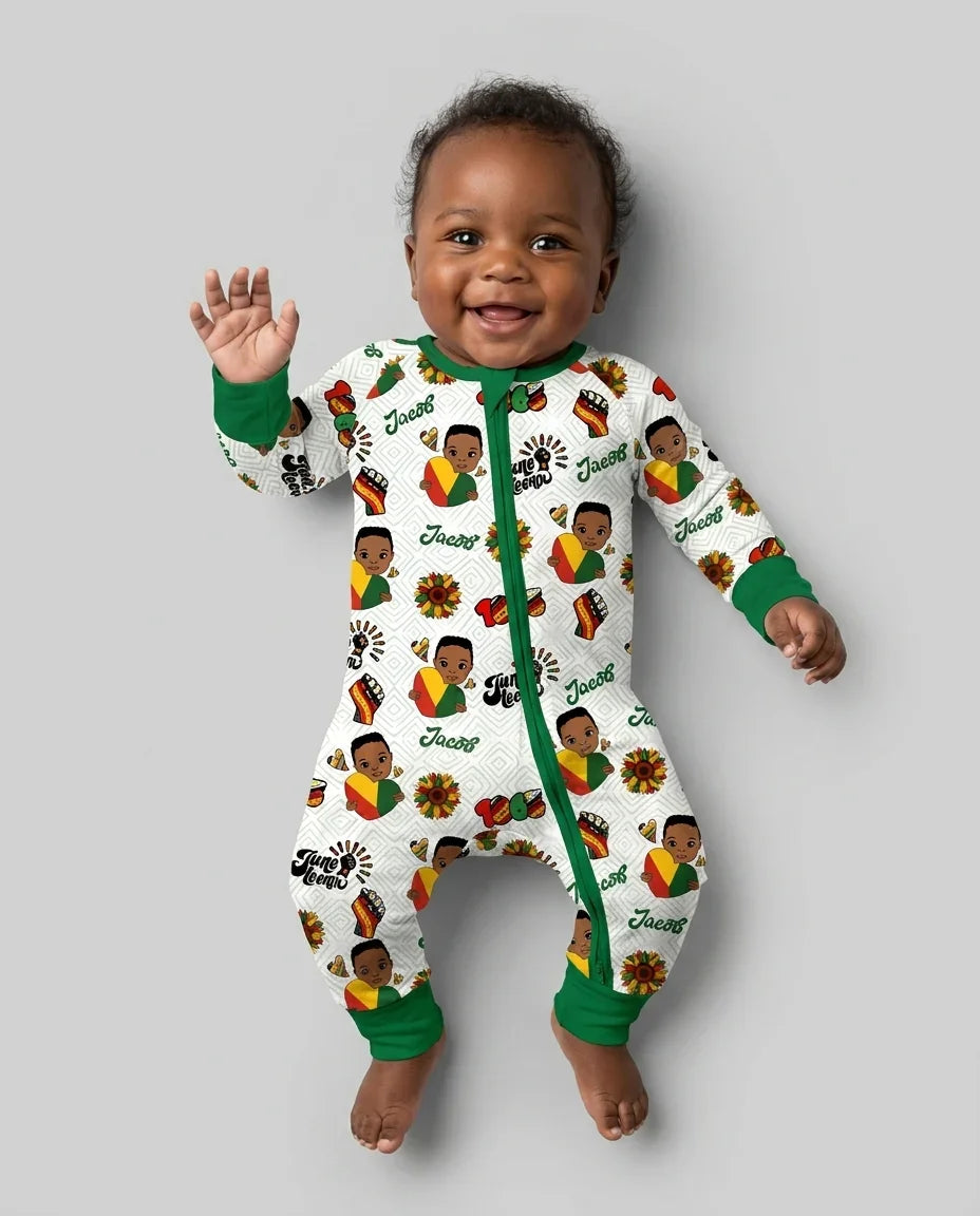 Gerippte Babykleidung mit individuellem Foto - Weich &amp; Skizzenhaft
