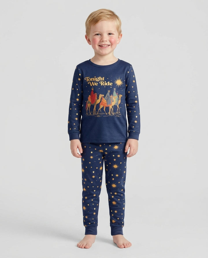 Tonight We Ride Bamboo Two Piece Long Sleeve Pajama Set