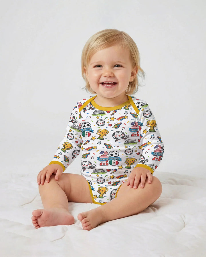 Gerippte Babykleidung mit individuellem Foto - Weich &amp; Skizzenhaft