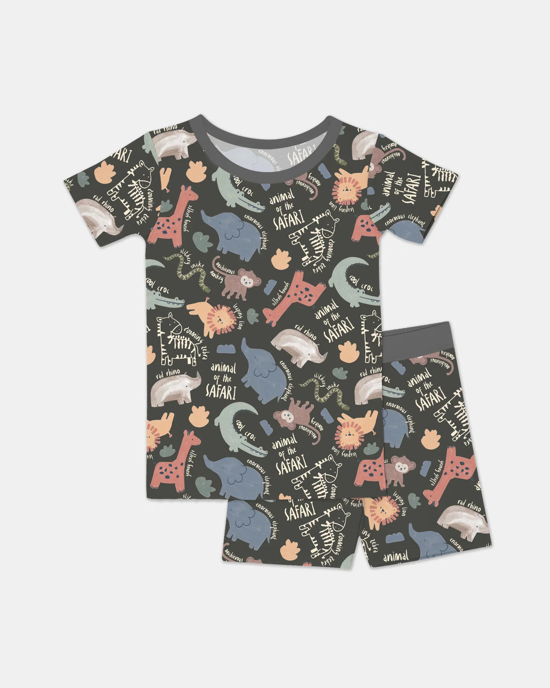 Template Zweiteiliges Pyjama-Set mit kurzen Ärmeln und Shorts