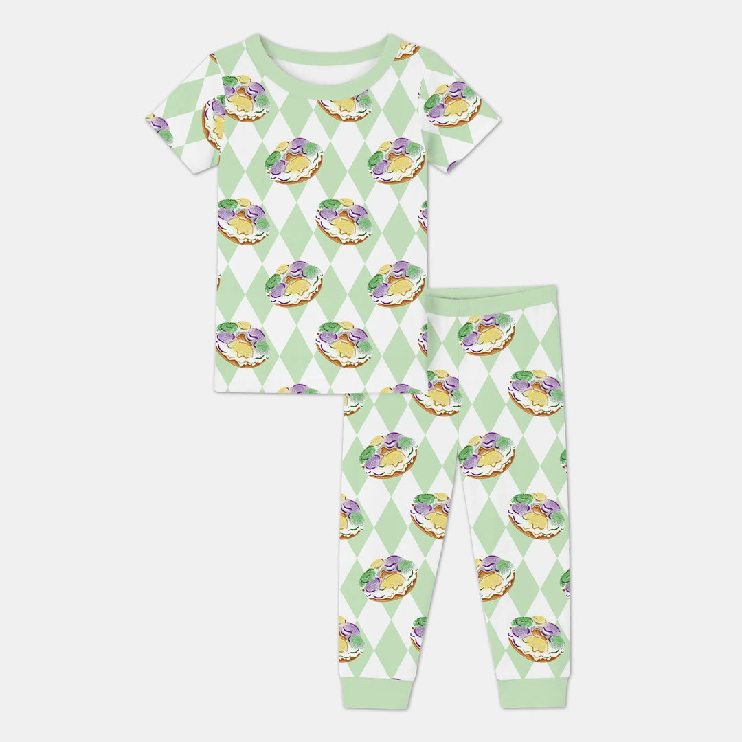 Zweiteiliges, kurzärmliges Pyjama-Set mit Marienkäfern