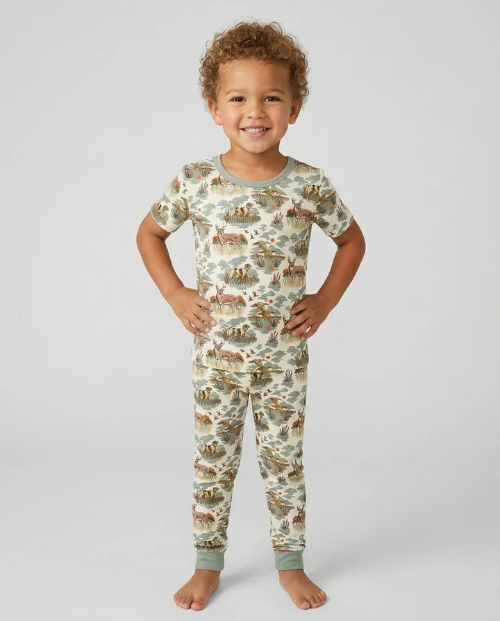 Zweiteiliges, kurzärmliges Pyjama-Set mit Marienkäfern