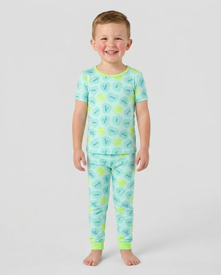Zweiteiliges, kurzärmliges Pyjama-Set mit Marienkäfern