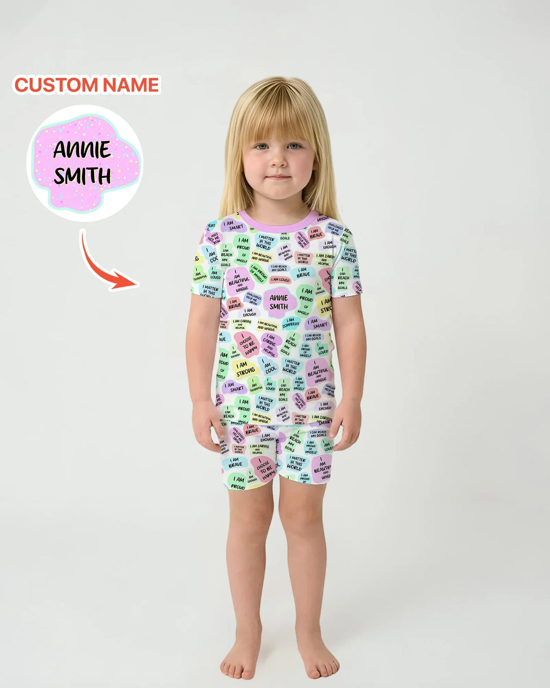 Zweiteiliges Pyjama-Set mit kurzen Ärmeln und Shorts im Sommer-Design