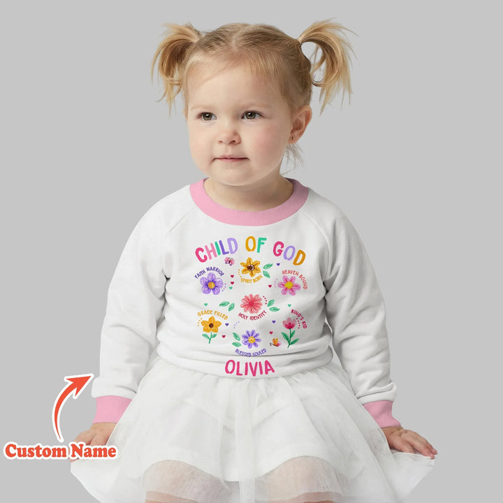 Personalisierbares "Kind Gottes" Bambus-Rundhals-Sweatshirt