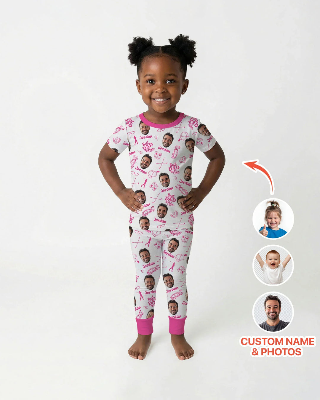 Zweiteiliges, kurzärmliges Pyjama-Set mit Marienkäfern