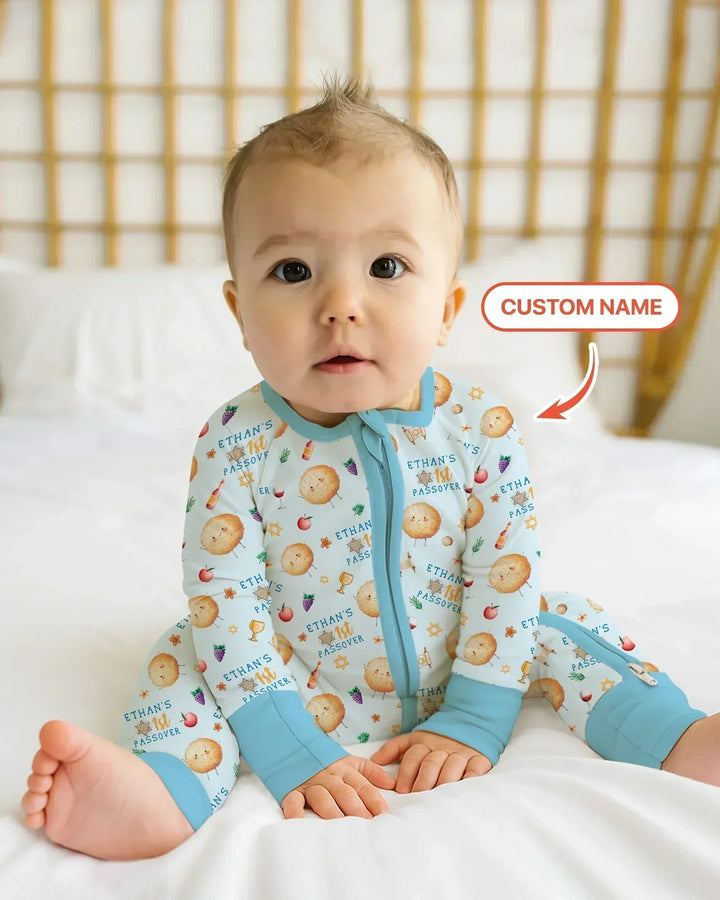 Custom Name 1st Passover Bamboo Convertible Zippy