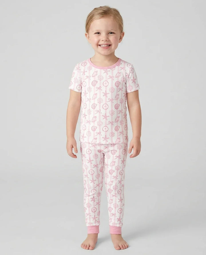 Zweiteiliges, kurzärmliges Pyjama-Set mit Marienkäfern