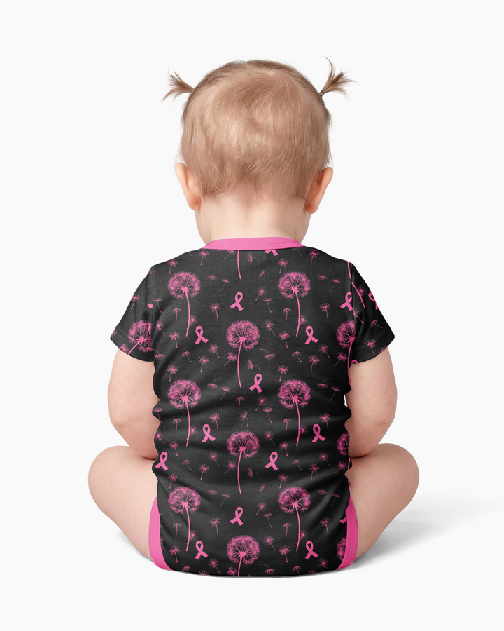 Dandelion Pink For Dad Bamboo Bodysuit