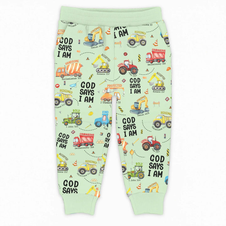Gott sagt, ich bin der Junge Bambus-Jogger