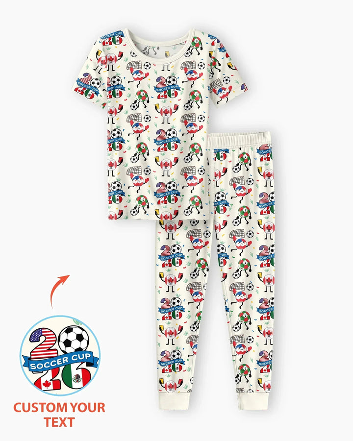 Zweiteiliges, kurzärmliges Pyjama-Set mit Marienkäfern