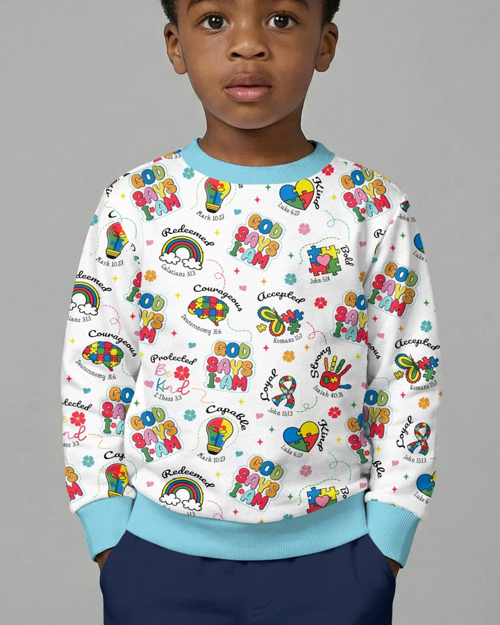 God Says I am Different Bambus-Rundhals-Sweatshirt