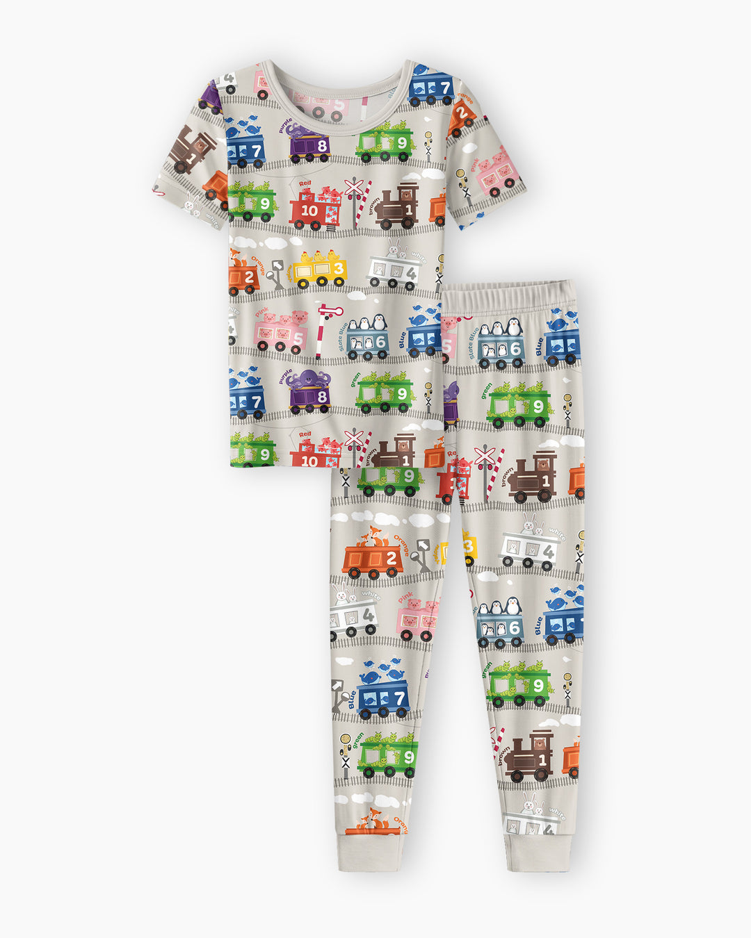 Zweiteiliges, kurzärmliges Pyjama-Set mit Marienkäfern