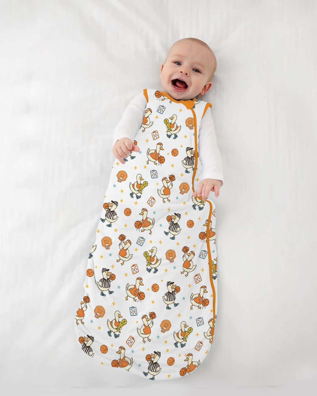 Silly Goose Playing Basketball Bamboo Sleep Bag