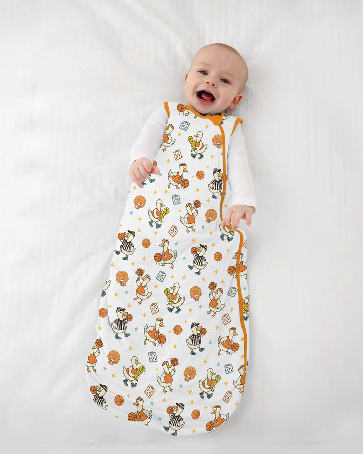 Silly Goose Playing Basketball Bamboo Sleep Bag